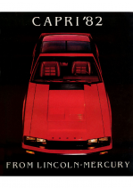 Mercury Capri Sales Literature Brochure  