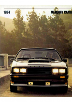 1984 Mercury Capri Sales Literature Brochure  